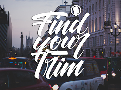 Find your trim app calligraphy hand lettering icon lettering london type typography white