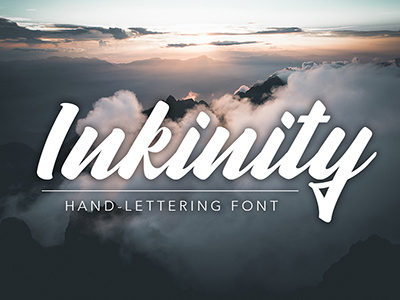 Inkinity | Hand-lettering Font brush calligraphy font hand lettering lettering logo script type typeface typography