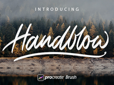 Handflow Procreate brush add on brush calligraphy ipadlettering lettering procreate procreateapp script type typography