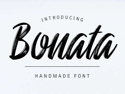Bonata Handmade Font angeloknf black brush calligraphy calligraphy font design font hand lettering hand lettering handmade inspiration lettering logo marker script texture type typeface typography