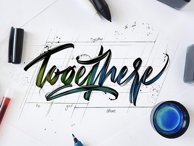 To-get-there! architecture calligraphy calligraphy font custom type handlettering lettering logo script texture typecon typography workspace