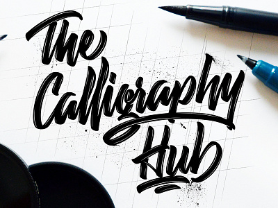 The Calligraphy Hub angeloknf black brush calligraphy color design font hand lettering hand lettering handlettering illustration inspiration ipad lettering lettering logo photoshop procreate script type typography