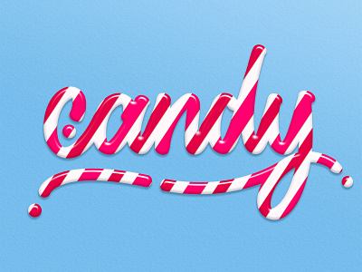 Candy lettering - Tutorial