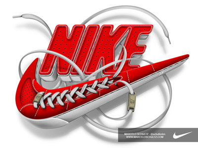 Nike - Nike AF-1 Tshirt design! air force leather logo logotype nike shoes sneakers swoosh texture