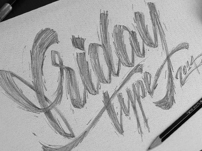 Friday Type! design friday illustration lettering sketch sketchbook tgif type typography