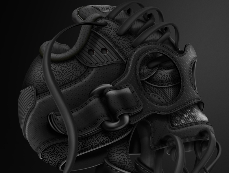 BLACK SKULL - We love Kicks project 3d 3d art design drawing illustration inspiration nike nike design photoshop schultz shoes sketch skull skull art skull logo texture vector