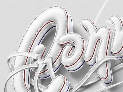 Converse Lettering 3d art branddesign coloring design drawing graphic design illustration lettering lettering art logo idea logovector painting photoshop shoes texture type vector