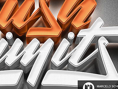 PUSH LIMITS! 3d apparel design illustration illustrator lettering logo logotype photoshop texture typography vector