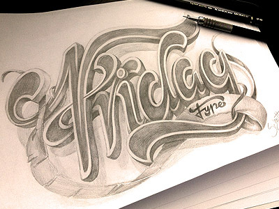 Friday Type 2 - Marceloschultz.Com friday illustration sepia sketch texture type typography