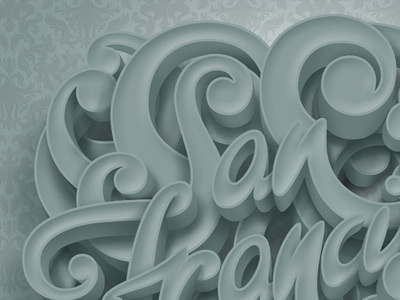 San Francisco Lettering design illustration lettering photoshop san francisco sf type typograhy