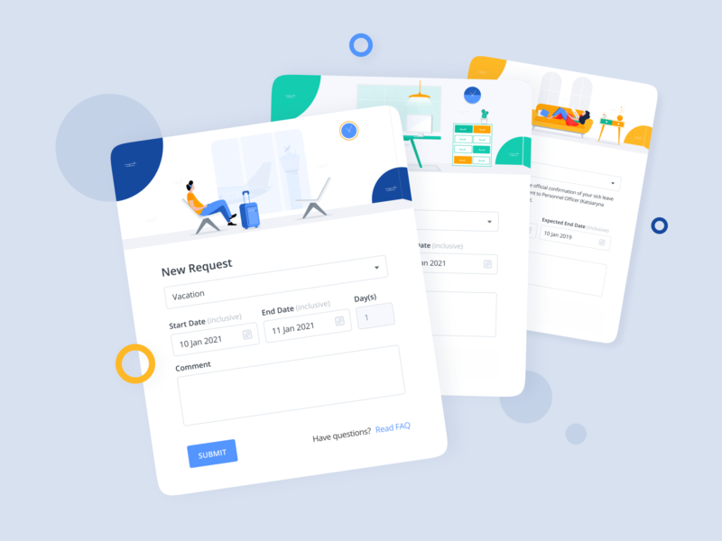 LeverX Employee Services (LES) design illustration productdesign ui ux webapp webdeisgn