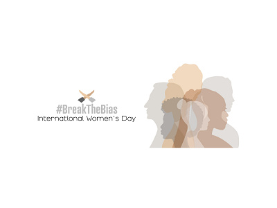 International Women's Day day design different diversity feminist group holiday illustration international minimal modern multicultural people social vector woman womans day women