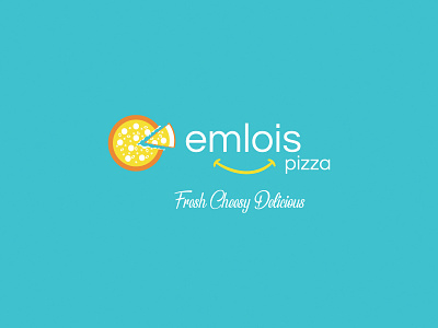 Emlois Pizza Logo brand design design illustration logo logo concept logo design logo development vector