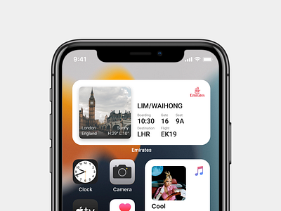 Emirates widget concept (1) | Light