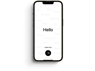 Welcome ios language start ui welcome