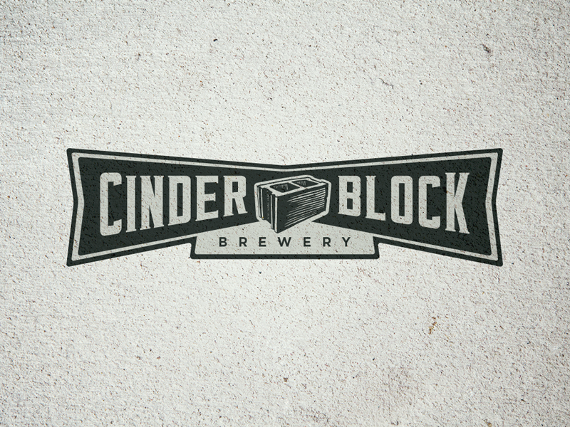 Cinder Block Brewery Primary Logo by Tim Sullentrup on Dribbble