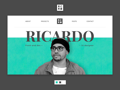 RCRD Portfolio 4.0 brazil design dev developer homepage logo portfolio ui ui design user interface