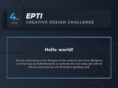 EPTI Creative Design Challenge - Week 04