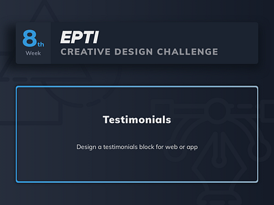 EPTI Creative Design Challenge - Week 08