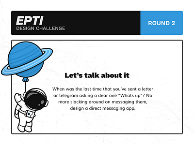 EPTI Design Challenge - Round 2 challenge epti
