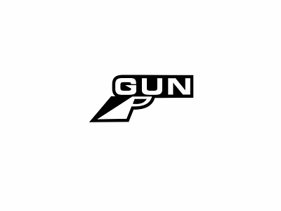 gun app branding flat gif gun icon illustration logo minimal vector