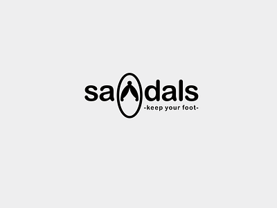 sandals app design flat foot icon logo minimal sandals santa vector