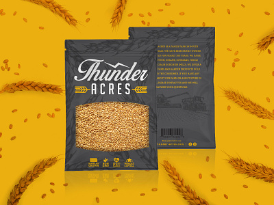 ThunderAcres New Bag Designs art brand design farm kansas packaging wheat