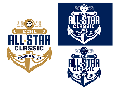 ECHL 2023 AllStar Classic Logo art brand design kansas logo