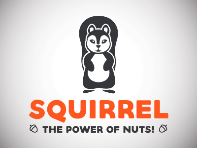 Squirrel Logo animal animals brand identity logo mark nuts orange squirrel symbol
