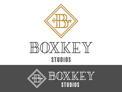 Boxkey Studios art box brand creative film identity key logo studio video wichita