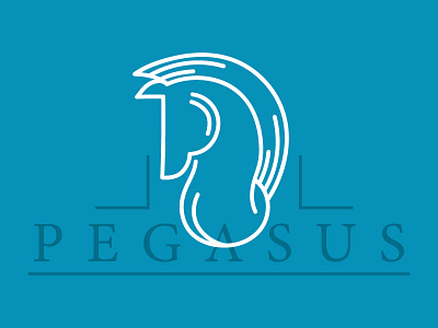 Pegasus brand creature horse identity logo mythical pegasus