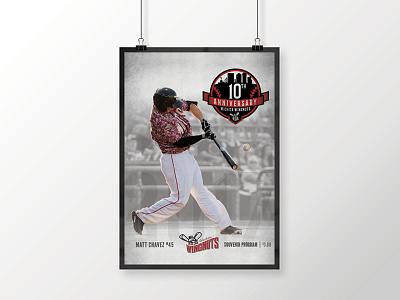 Wingnuts Poster anniversary baseball classic cover kansas player poster sign sports vintage wichita wingnuts