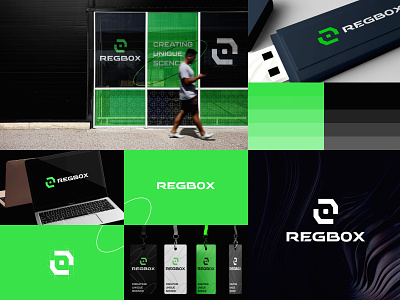 REGBOX app logo braintechlogo branding design graphic design icon logo minimal r rlogo softwarelogo startuplogo techartlogo techbrainlogo techbrandlogo techlogo technologylogo