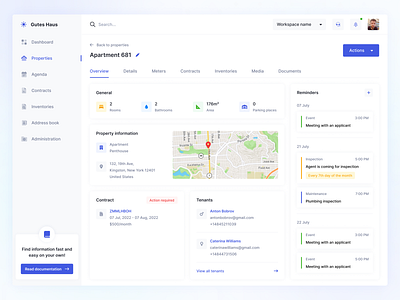 Real estate management platform apartment information home house inventory management system properties property information real estate real estate platform ui