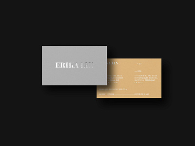 Erika Link architecture brand identity branding businesscard design foil stamp letterhead logotype stationery design type typogaphy