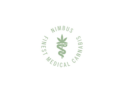 Nimbus seal branding cannabis icon logo medical seal