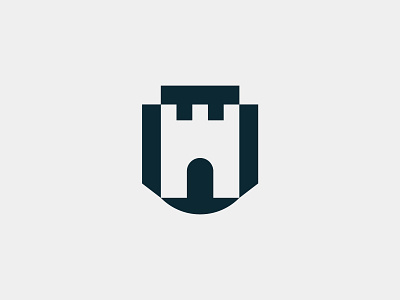 Logomark for Larson & Co. branding castle crest logo logomark logotype symbol