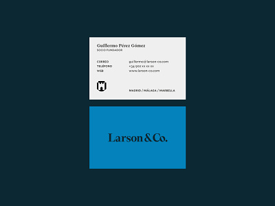 Larson & Co. Business card