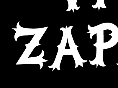 Zapata tuscan type typography