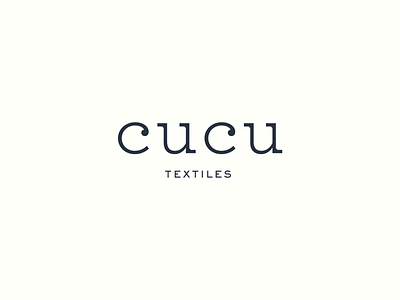 cucu logo logo design logotype textile typeface typography