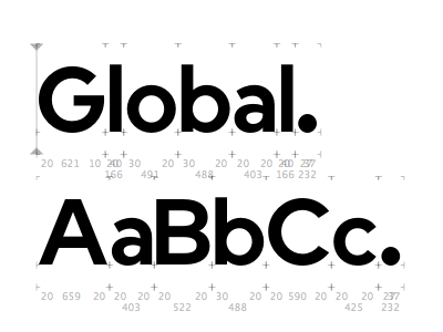 Global. font sans type typography wip