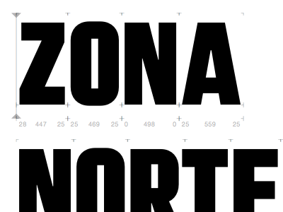 Zona Norte black condensed display type