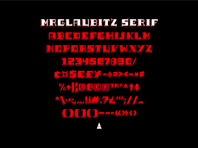 MrGlaubitz Serif Font font layered serif