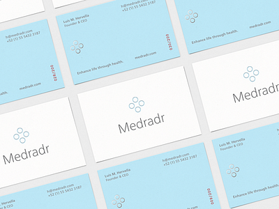 Medradr business cards app branding business cards icon medical