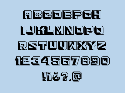 Picacho Glyphs font typography