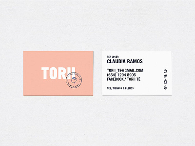 TORII Business cards branding cards stationery tea