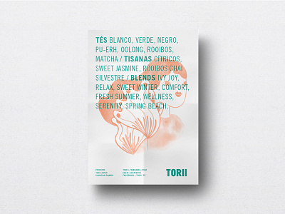 Poster for TORII design illustration poster quirky type