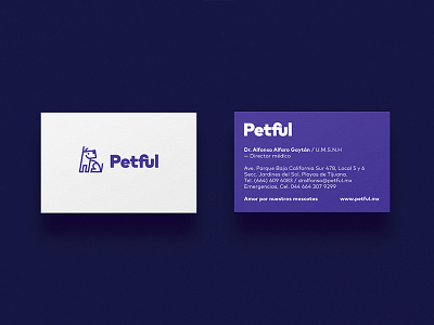 Business card for Petful