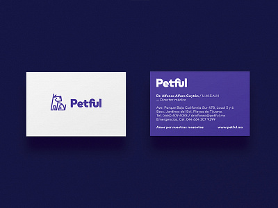 Business card for Petful