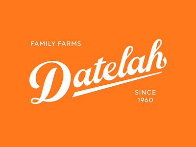 Datelah branding identity lettering logo logotype script typography